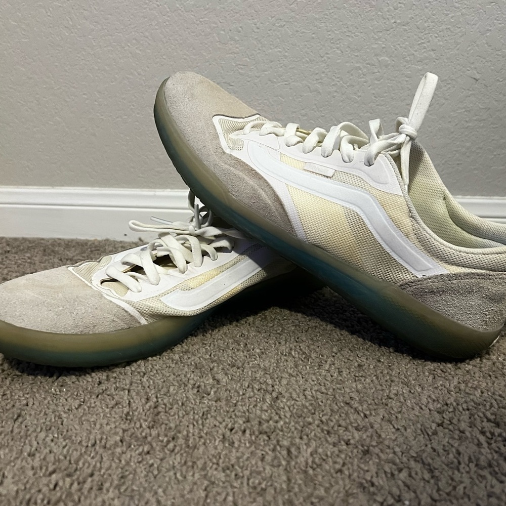 Vans Casual White and Cream Sneakers